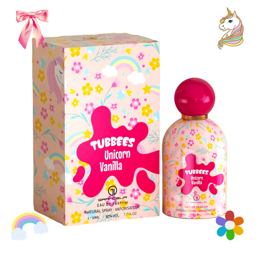 Eau De Parfum Tubbees Unicorn Vanilla Para Niños Y Mujeres, 50 Ml, 1,7 Oz, De Grandeur