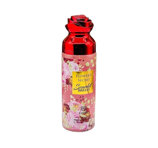 Emper Flowers Secret Scarlet Breeze - Pour Femme - Fragrance Mist - 250 Ml