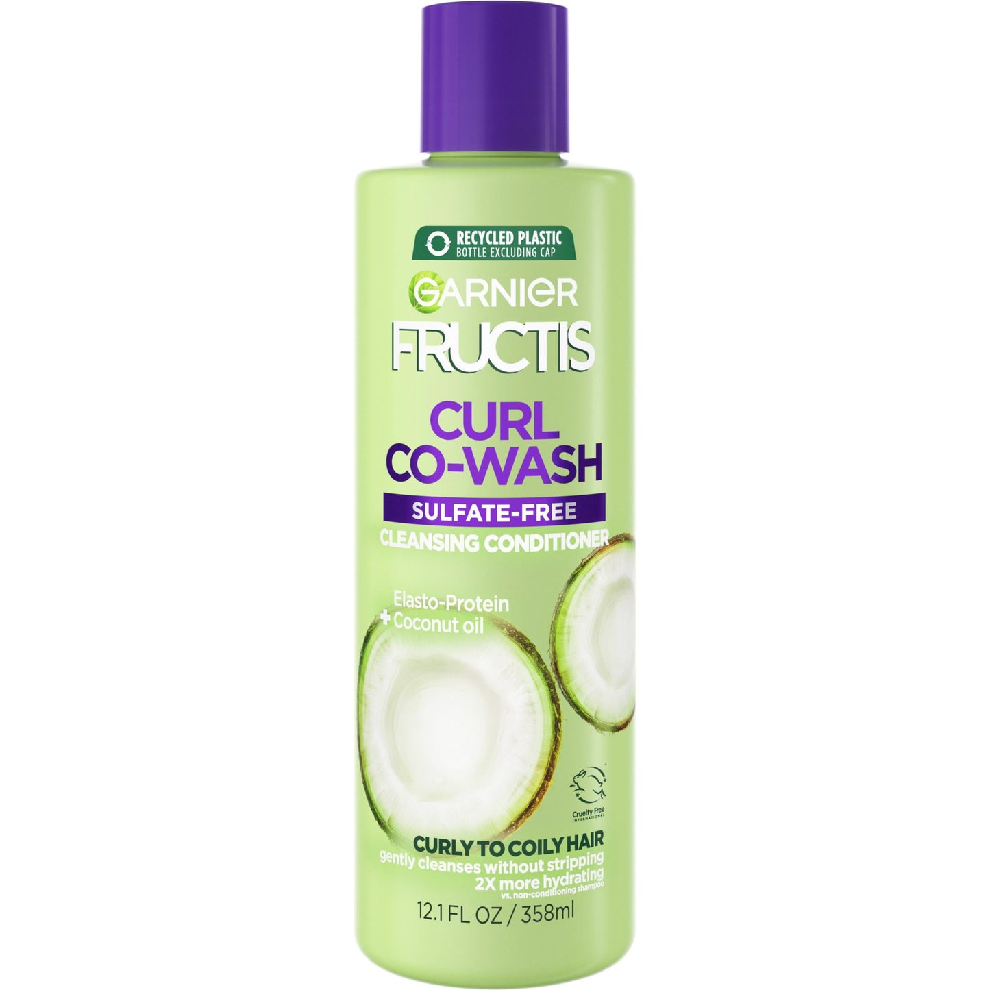 Garnier Fructis Acondicionador sin Sulfato con Aceite de Coco, 12.1 fl oz hair / Cabello