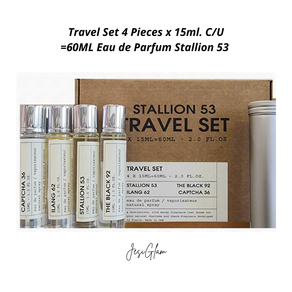 Travel Set 4 Pieces x 15ml Eau de Parfum Stallion 53