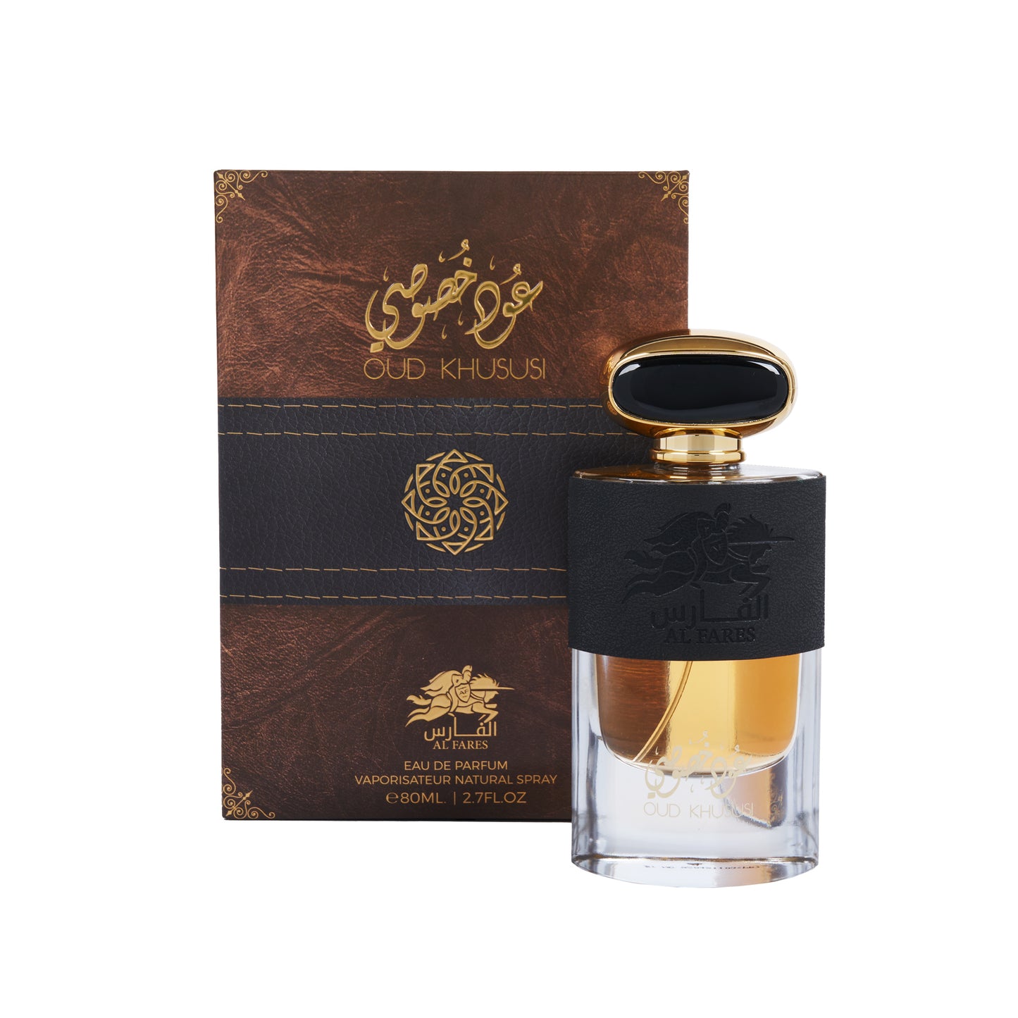 Al Fares Oud Khususi Eau de Parfum Vaporisateur Natural Spray Unisex (80 ML/2.7 FL. OZ.)